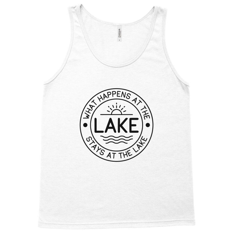 What Happens At Lake Tank Top by larrybattle | Artistshot