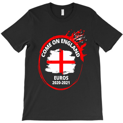 Come On England Euros 2020 2021 T-shirt Designed By Fun Tees