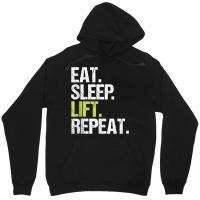 Eat Sleep Lift Repeat Weight Lifting Power Gym Workout Gift Tank Top Unisex Hoodie | Artistshot