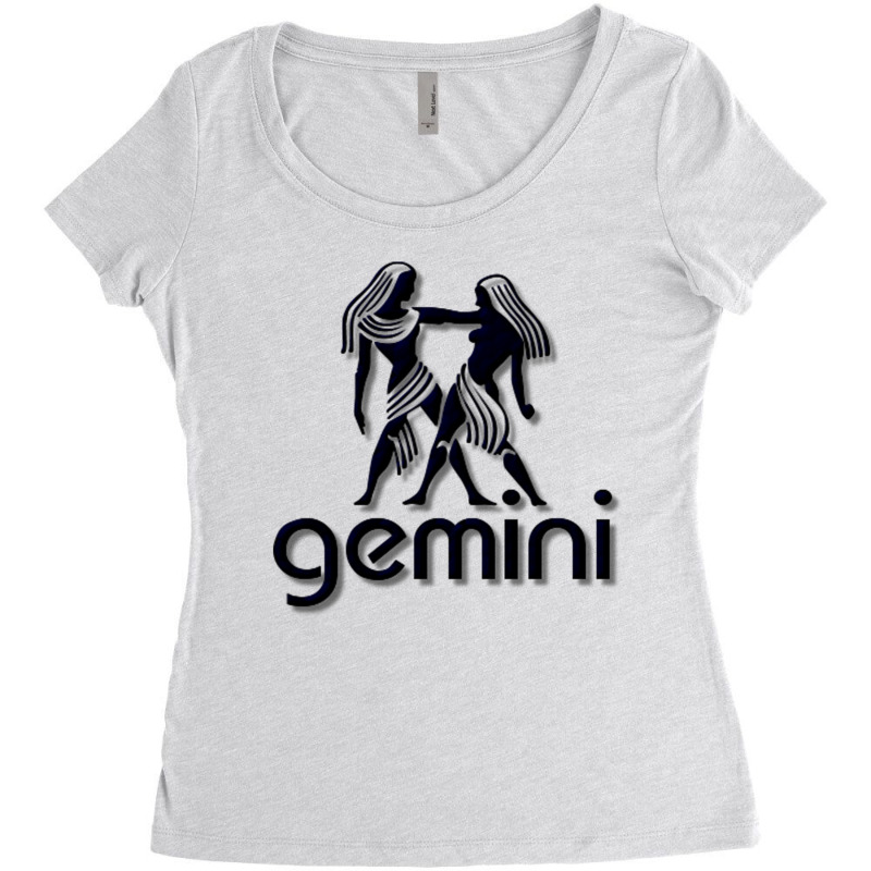 Gemini Women's Triblend Scoop T-shirt by manisah | Artistshot