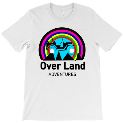 Over Land Adventures T-shirt Designed By Alpha G Lawler