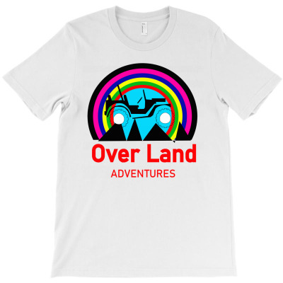 Over Land Adventures T-shirt Designed By Alpha G Lawler