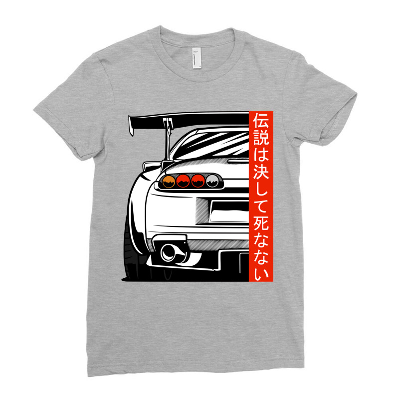 2jz J.d.m Ja.pan.ese Do.mes.tic Market Tuning Retro 90s Car Legend Ladies Fitted T-Shirt by good0396 | Artistshot