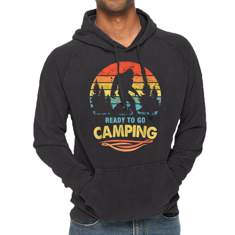 Camping Camping Funny Bigfoot Ready To Go Camping Vintage Hoodie | Artistshot