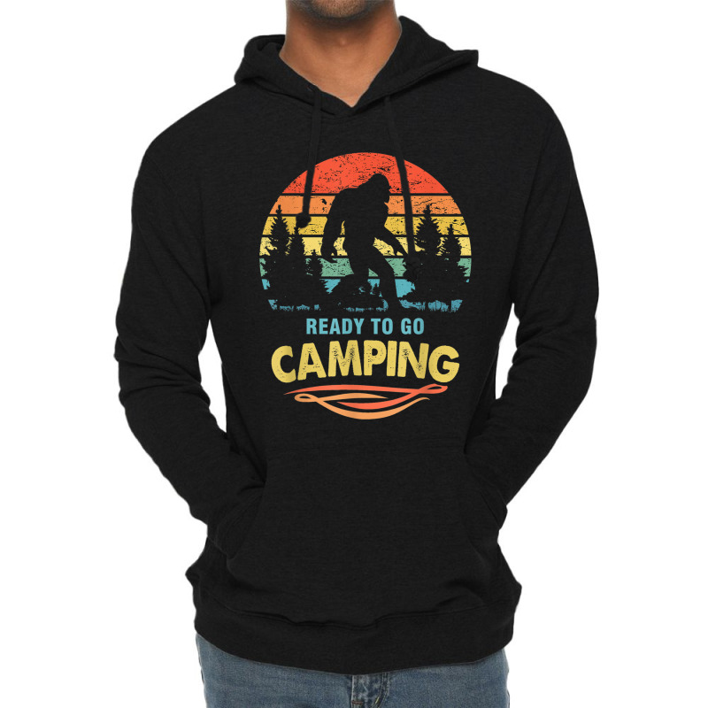 Camping Camping Funny Bigfoot Ready To Go Camping Lightweight Hoodie | Artistshot