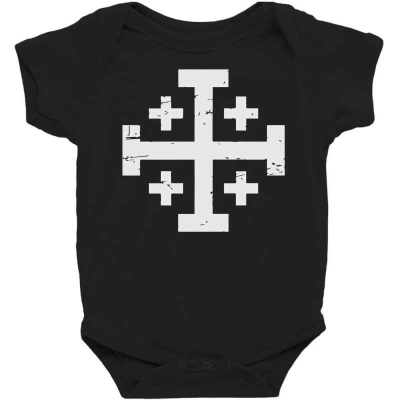 Crusader Cross Of Jerusalem Baby Bodysuit | Artistshot