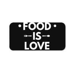 food is love Bicycle License Plate | Artistshot