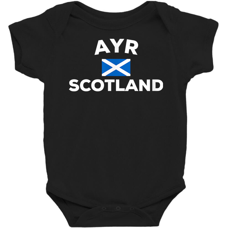 Ayr Scotland Scottish Flag City Tourist Souvenir Gift T Shirt Baby Bodysuit | Artistshot