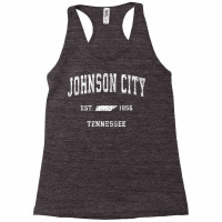 Johnson City Tennessee Tn Vintage Athletic Sports Design T Shirt Racerback Tank | Artistshot