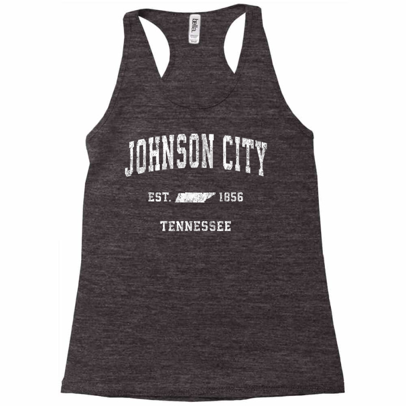 Johnson City Tennessee Tn Vintage Athletic Sports Design T Shirt Racerback Tank by heartlytreleven | Artistshot