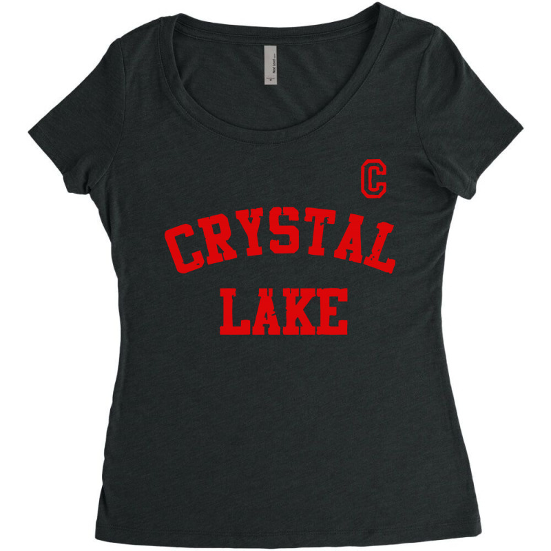 Crystal Lake Voorhees Jersey Women's Triblend Scoop T-shirt | Artistshot