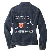 Humor Nerdy Chemistry T Shirt Gifts Amino Acid For Women Men Ladies Denim Jacket | Artistshot