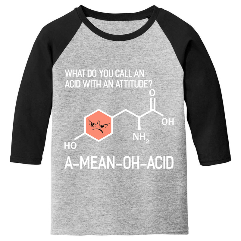 Humor Nerdy Chemistry T Shirt Gifts Amino Acid For Women Men Youth 3/4 Sleeve by HUUY | Artistshot