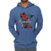 Minnesota Map Lightweight Hoodie | Artistshot