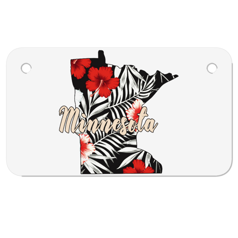 Minnesota Map Motorcycle License Plate | Artistshot