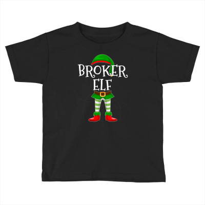 Broker Elf Matching Family Christmas Toddler T-shirt Designed By Tieart