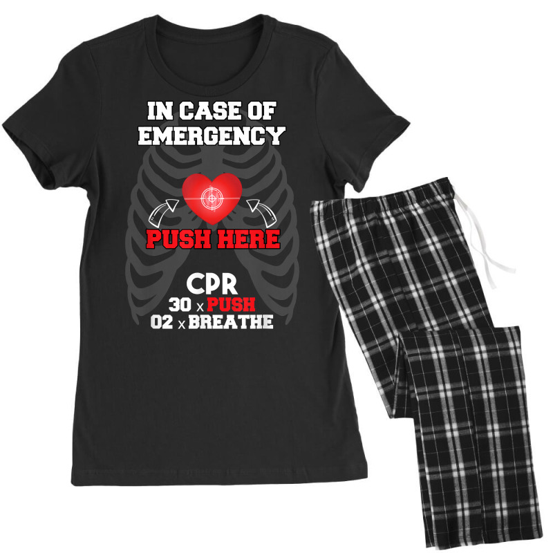 Funny Cpr Instructor First Aid For Nurses Cpr Instructor T Shirt Women's Pajamas Set by johnjosephmenk | Artistshot