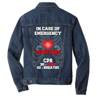 Funny Cpr Instructor First Aid For Nurses Cpr Instructor T Shirt Men Denim Jacket | Artistshot