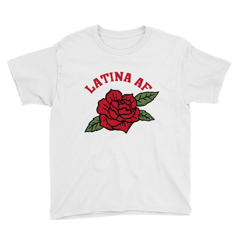 Latina Af Rose Youth Tee by nbobatiga | Artistshot