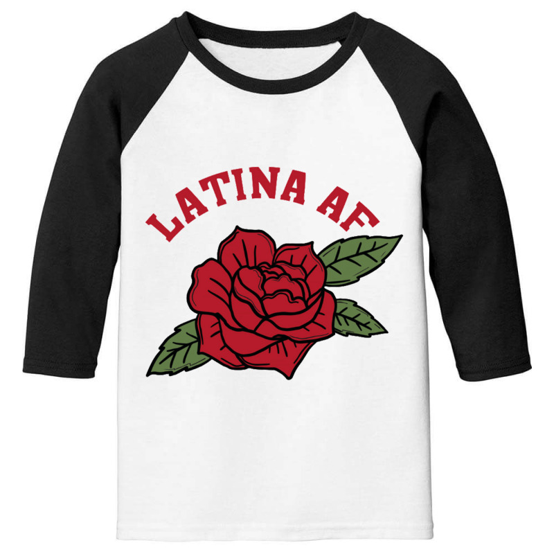 Latina Af Rose Youth 3/4 Sleeve by nbobatiga | Artistshot