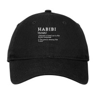 Habibi Dictionary Definition Arabic Tshirt Adjustable Cap | Artistshot