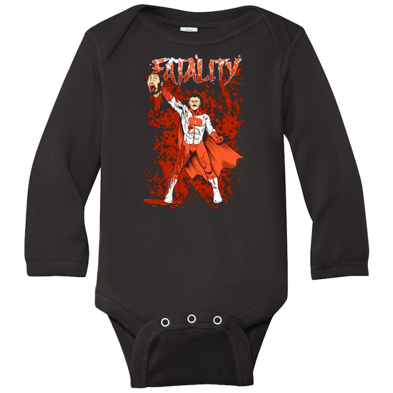 Fatality Long Sleeve Baby Bodysuit by btrreal | Artistshot