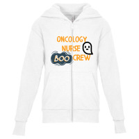 Oncology Nurse Boo Crew Youth Zipper Hoodie | Artistshot