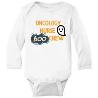 Oncology Nurse Boo Crew Long Sleeve Baby Bodysuit | Artistshot