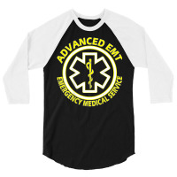 Advanced Emergency Medical Technicians (aemt) Kit Back Print T Shirt 3/4 Sleeve Shirt | Artistshot