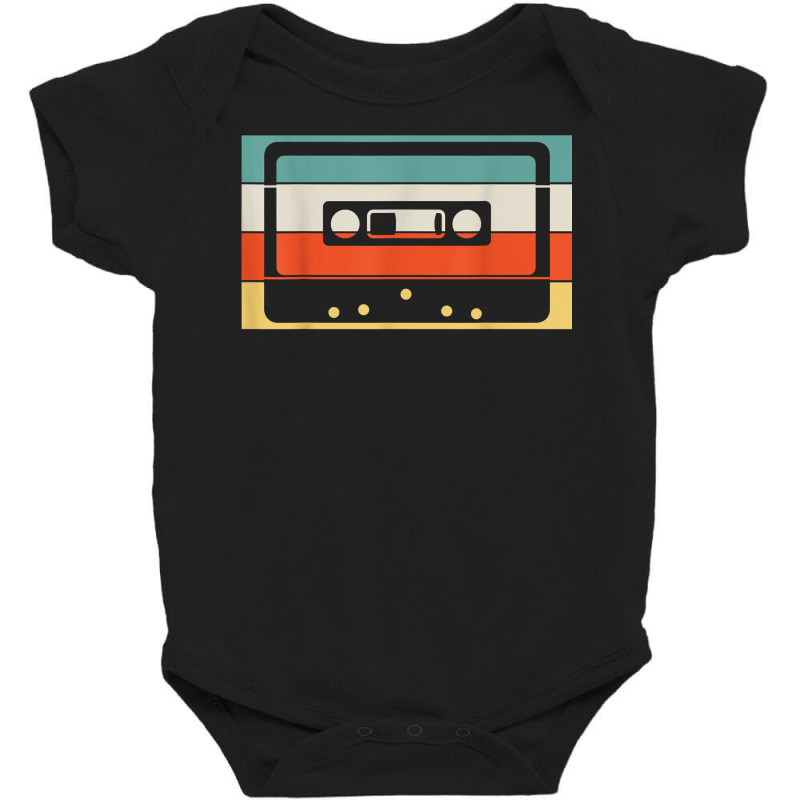 Cassette Tape 80's 90's Music Retro T Shirt Baby Bodysuit by erinlorrai | Artistshot