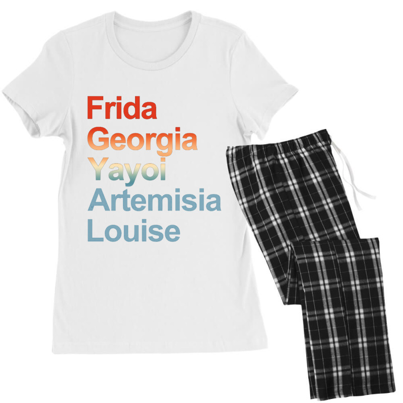 Frida Georgia Yayoi Artemisia Louise Women's Pajamas Set by nbobatiga | Artistshot