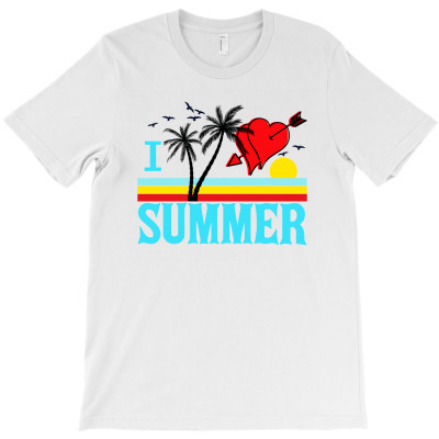 I Love Summer T-shirt Designed By Alpha G Lawler