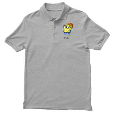 Hipster Spongebob Squarepants Men's Polo Shirt Designed By Budi