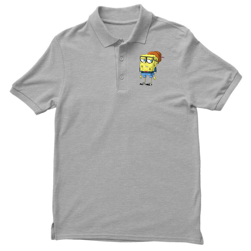 Custom Hipster Spongebob Squarepants Men's Polo Shirt By Budi Artistshot