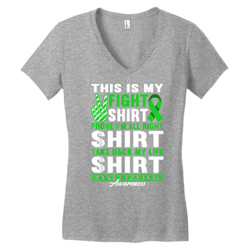 Fight Shirt I Digestive Tract Paralysis I Gastroparesis T Shirt Women's V-Neck T-Shirt by kasaqcsegurc | Artistshot