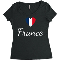 French Pride, France Travel, Love France, Paris France Flag T Shirt Women's Triblend Scoop T-shirt | Artistshot