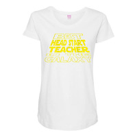 Head Start Teacher Funny Space Backside Design T Shirt Maternity Scoop Neck T-shirt | Artistshot