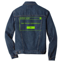 Task Failed Successfully Alert Funny Operative System Alert T Shirt Men Denim Jacket | Artistshot