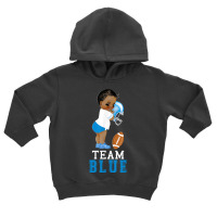 Ethnic Team Blue Football Player Gender Reveal T Shirts Toddler Hoodie | Artistshot