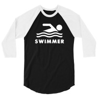 Youth Kids Swimming Swimmer Olympi 3/4 Sleeve Shirt | Artistshot