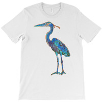 Pop Art Wildlife Popart Blue Illustration Herring Gull Bird T Shirt T-shirt | Artistshot