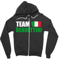 Team Matteo Berrettini Zipper Hoodie | Artistshot