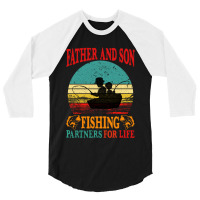 Father Son Fishing Partners For Life Vintage 3/4 Sleeve Shirt | Artistshot