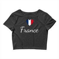 French Pride, France Travel, Love France, Paris France Flag T Shirt Crop Top | Artistshot