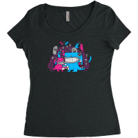 Happy Lovers Pink Women's Triblend Scoop T-shirt | Artistshot