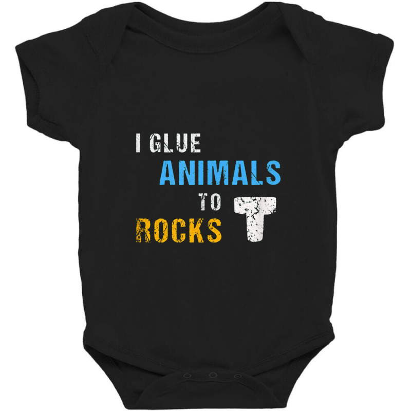 Saltwater Aquariumsaltwater Aquarium Fish Tank I Glue Animals To Rocks Baby Bodysuit by dwindupadi | Artistshot