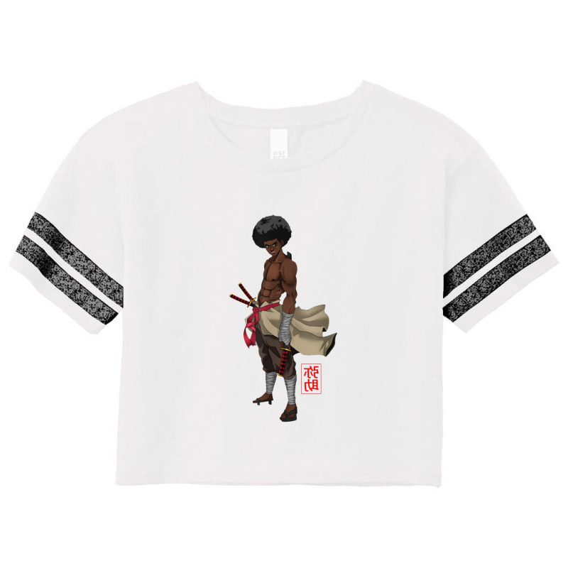 Samurai Afro Black Yasuke Sengoku Warrior Ronin Anime Fan Scorecard Crop Tee by dwindupadi | Artistshot