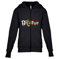 Believe Youth Zipper Hoodie | Artistshot