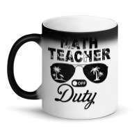 Math Teacher Off Duty Sunglasses Summer Vacation Funny Tank Top Magic Mug | Artistshot