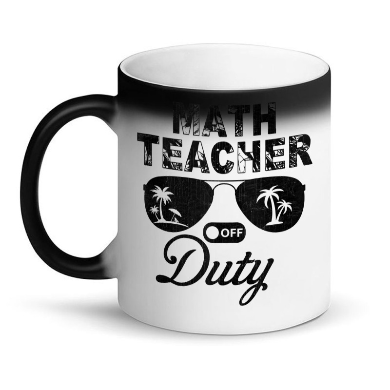 Math Teacher Off Duty Sunglasses Summer Vacation Funny Tank Top Magic Mug | Artistshot